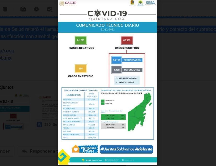 Se eleva a 22 mil 042 las dosis de refuerzo aplicadas contra la COVID-19 en adultos mayores