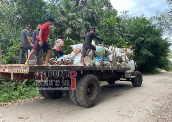 Comunidad Maya de Carrillo Puerto realiza jornada de descacharrización