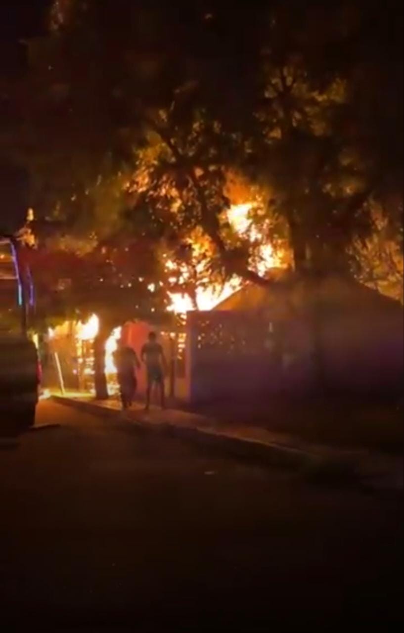 Viviendas consumidas por el fuego