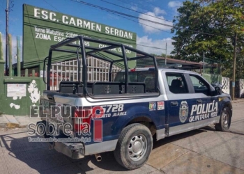 Incrementan vigilancia policiaca en escuelas de Cancún