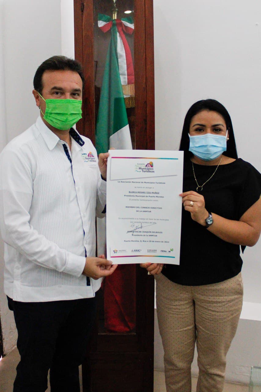 Puerto Morelos se integra a la Asociación Nacional de Municipios Turísticos