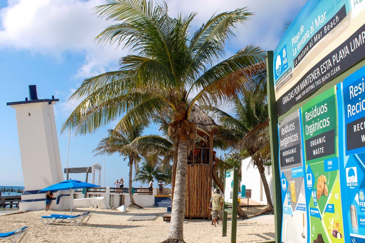 Va Puerto Morelos por segunda playa «Blue Flag» y por recertificación de otra más