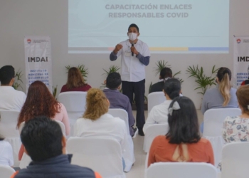 Refuerzan protocolos COVID-19 en oficinas del gobierno municipal en Cancún