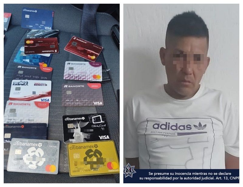 Detienen a Playa del Carmen a extranjero con 23 tarjetas de crédito