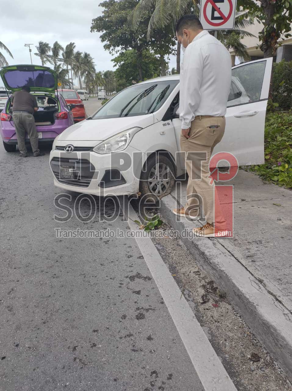 Conductora termina lesionada tras «banquetazo» en la Zona Hotelera de Cancún