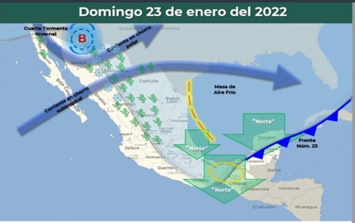 Descenderá la temperatura en Quintana Roo por un nuevo frente frío