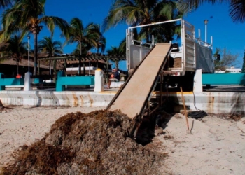 Ayuntamiento de Puerto Morelos alista plan coordinado con gobiernos de Q.Roo y Federal para mitigar impacto del sargazo