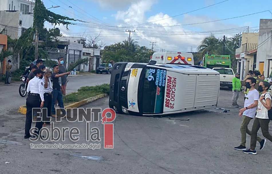 Choque de camionetas en Cancún deja saldo de siete lesionados