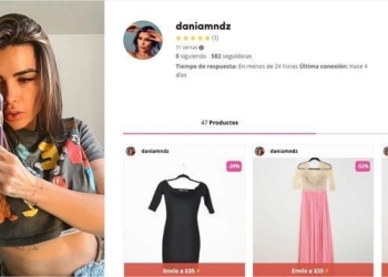 Dania Méndez vende su ropa por internet