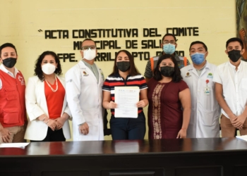 Signan acta constitutiva del Comité de Salud Municipal en Felipe Carrillo Puerto