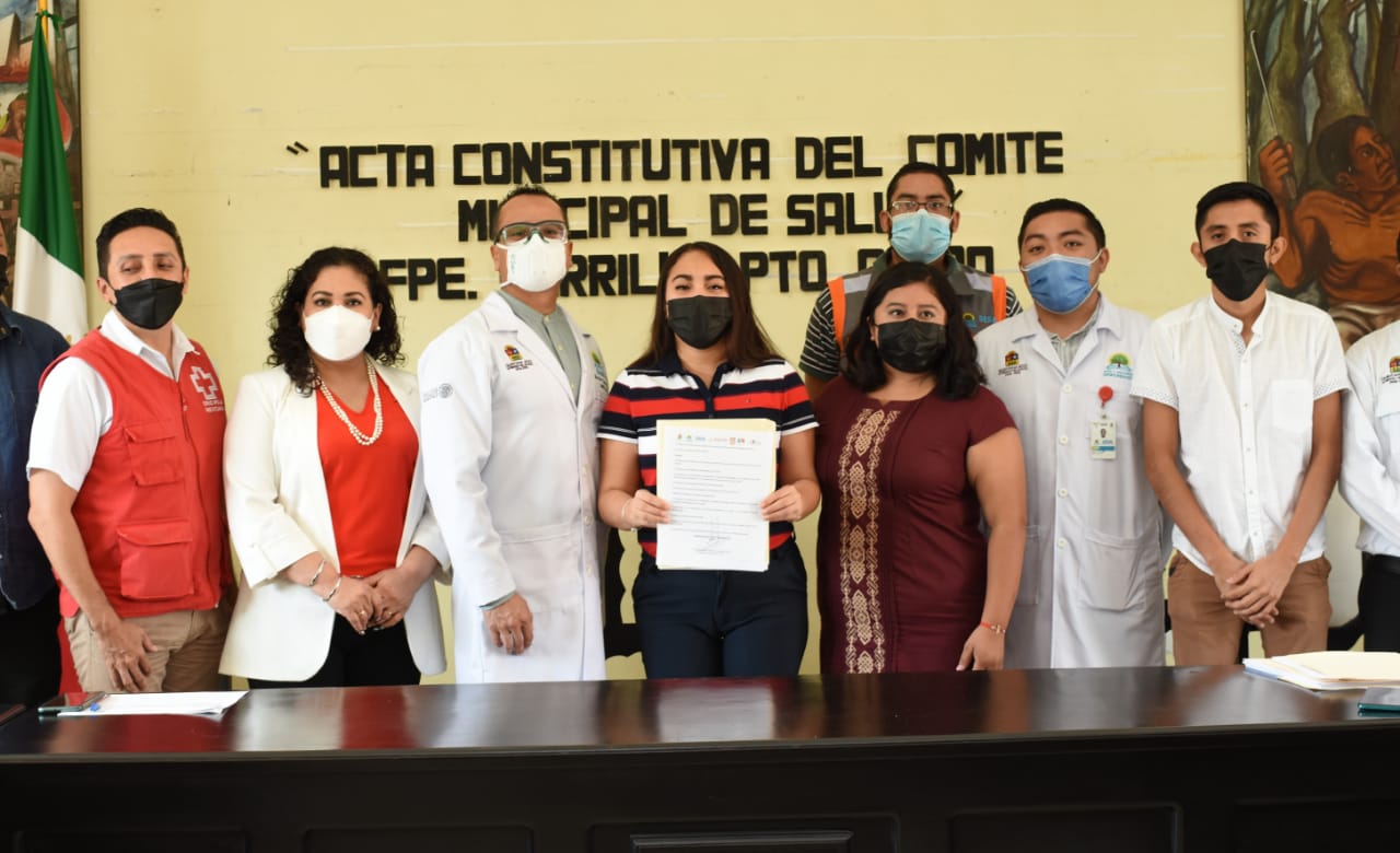 Signan acta constitutiva del Comité de Salud Municipal en Felipe Carrillo Puerto