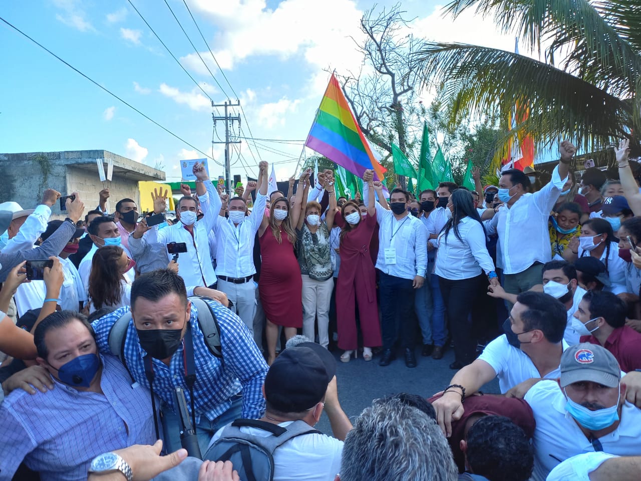 Marybel Villegas contribuye a la unidad en la alianza, se suma a Mara Lezama