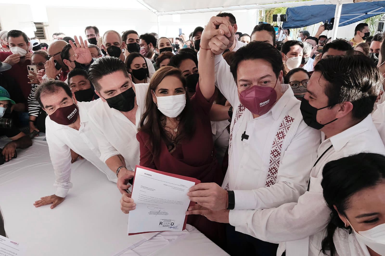 Unidad y fortaleza demostro Mara al registrarse ante el IEQROO