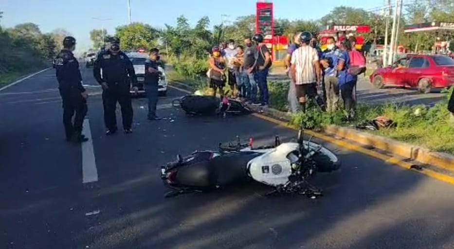 Accidente en la avenida Zacihual; dos estudiantes del Tecnológico entre los lesionados