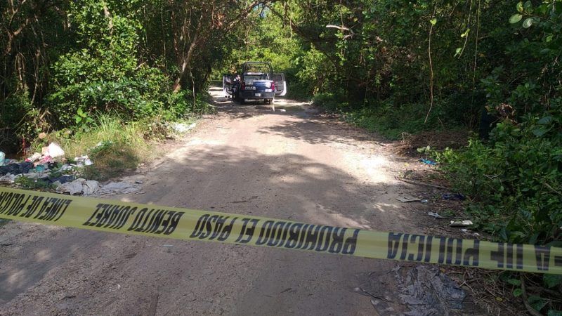 Suma otro ejecutado en camino de terracería en la periferia de Cancún