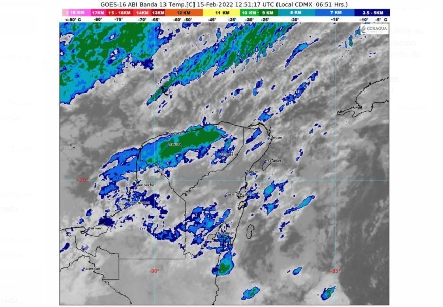 Se registran 14 grados la madrugada de este martes en Quintana Roo