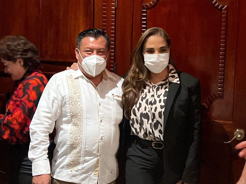 Marciano Dzul respalda a Mara Lezama a la gubernatura de Quintana Roo