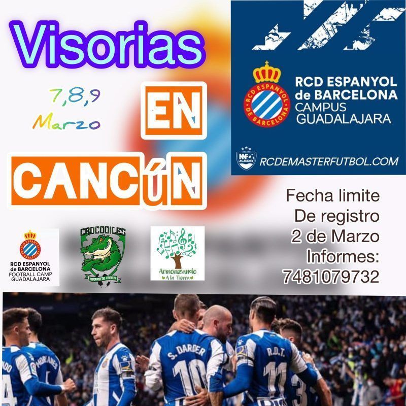 El equipo europeo RCD Espanyol de Barcelona tendrá visorias en Cancún