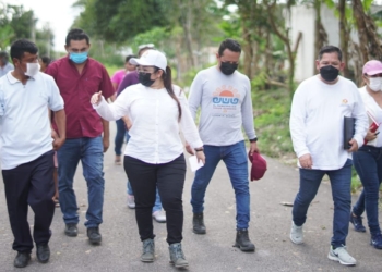 Yensunni Martínez supervisa obras en zona limítrofe del municipio
