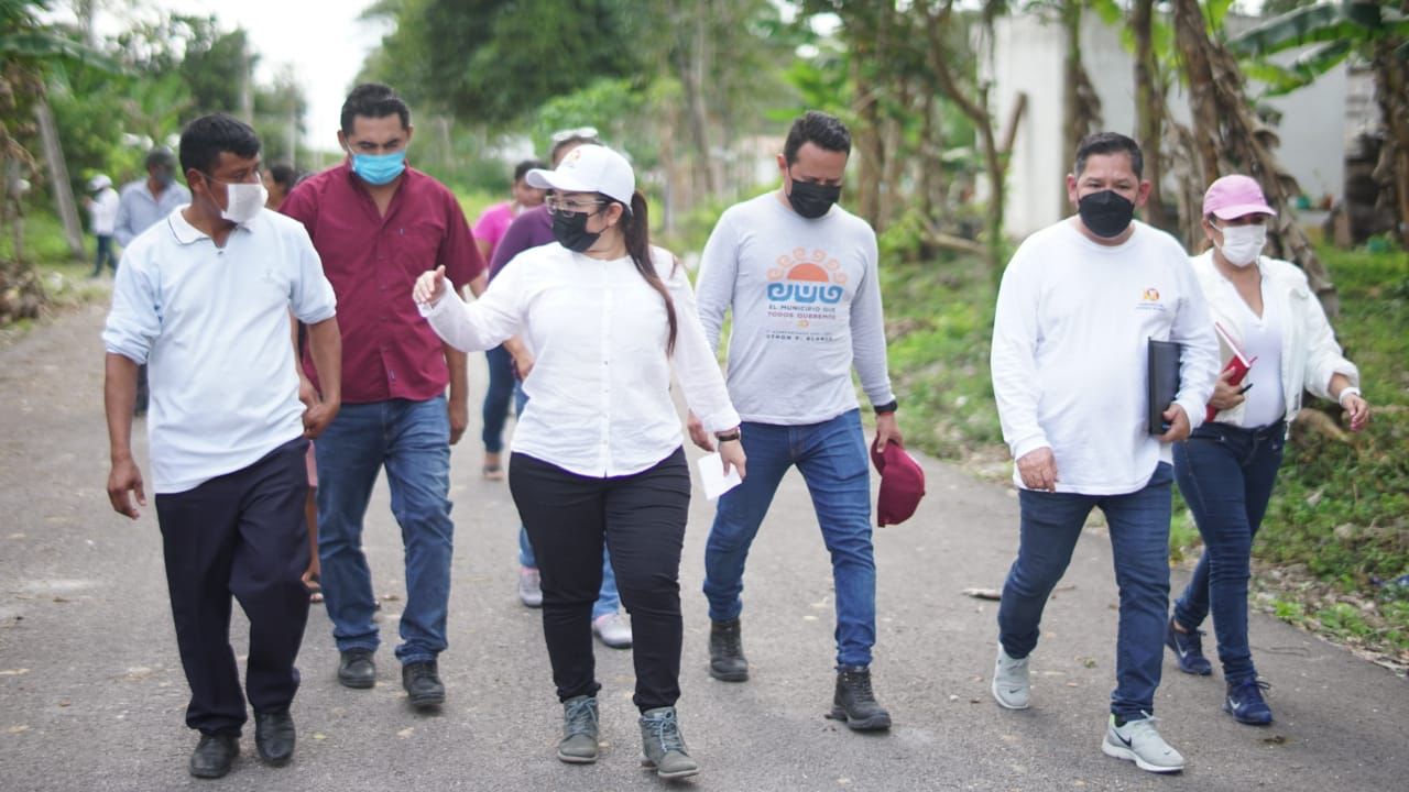 Yensunni Martínez supervisa obras en zona limítrofe del municipio