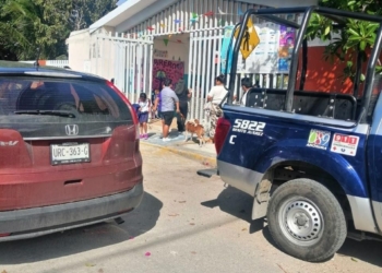 Refuerzan en Cancún la vigilancia policíaca en las escuelas y los alrededores al retornar las clases presenciales