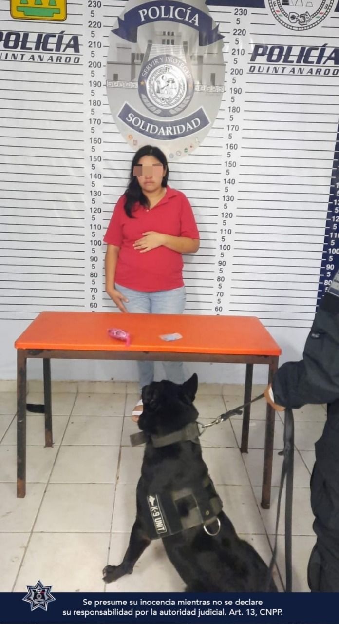 Detienen a veracruzana con presunta droga en Centro de Retención de Playa del Carmen