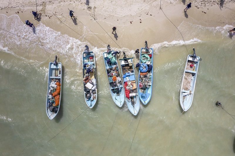 Más de 4 toneladas de desechos fueron recolectados en la segunda edición del campeonato de pesca de plástico de corona 