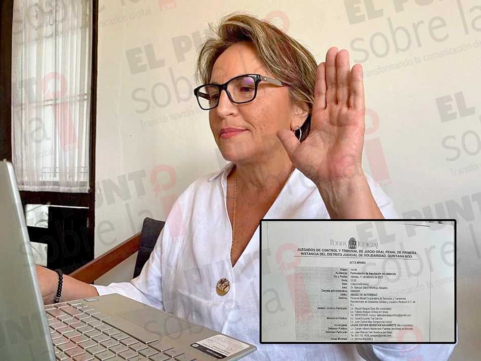 Vinculan a proceso a Laura Beristaín: piden colocarle un brazalete electrónico