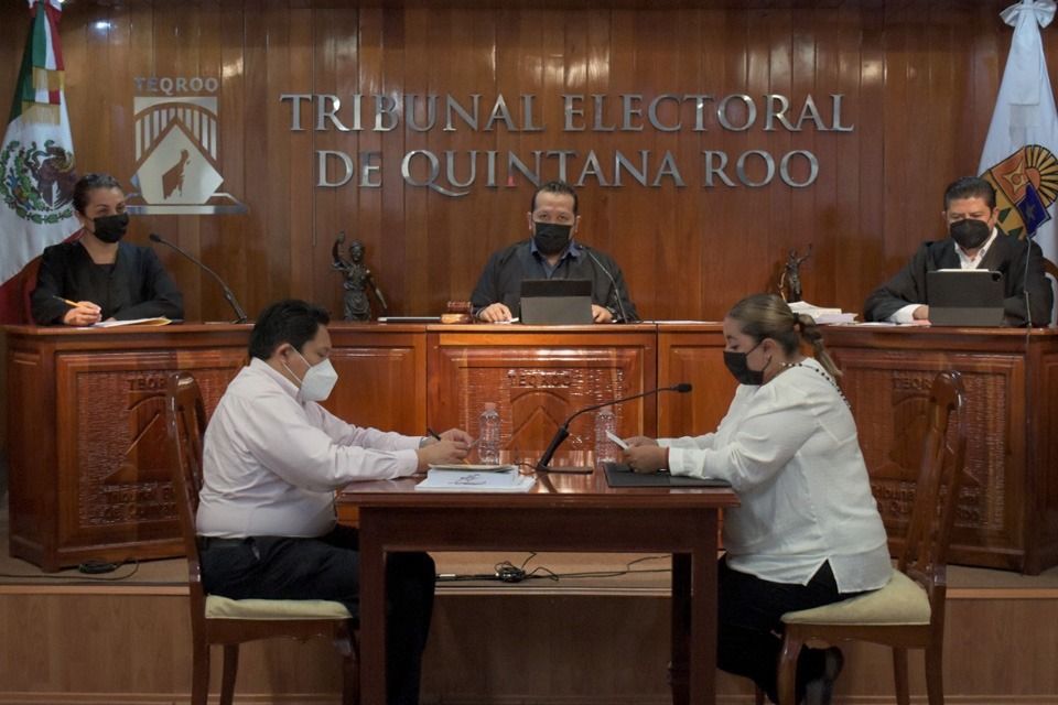 El Pleno del TEQROO rechaza imputaciones de MC en contra de Mara Lezama y Morena en el ramo de propaganda electoral
