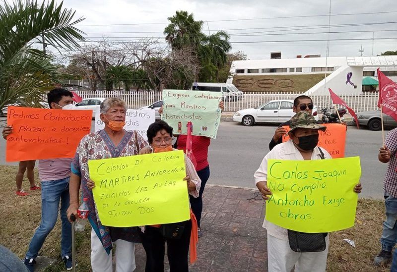 Movimiento Antorchista denuncia al gobierno estatal de incumplimiento de promesas