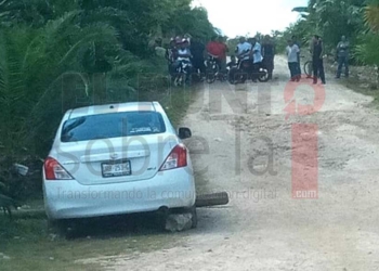 Habitantes de comunidad maya liberan a vehículo oficial retenido, tras llegar a un acuerdo con el Gobierno del Estado