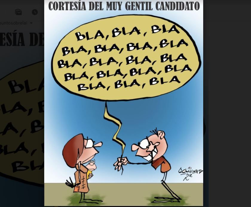 COLINAS: Cortesía del muy gentil candidato