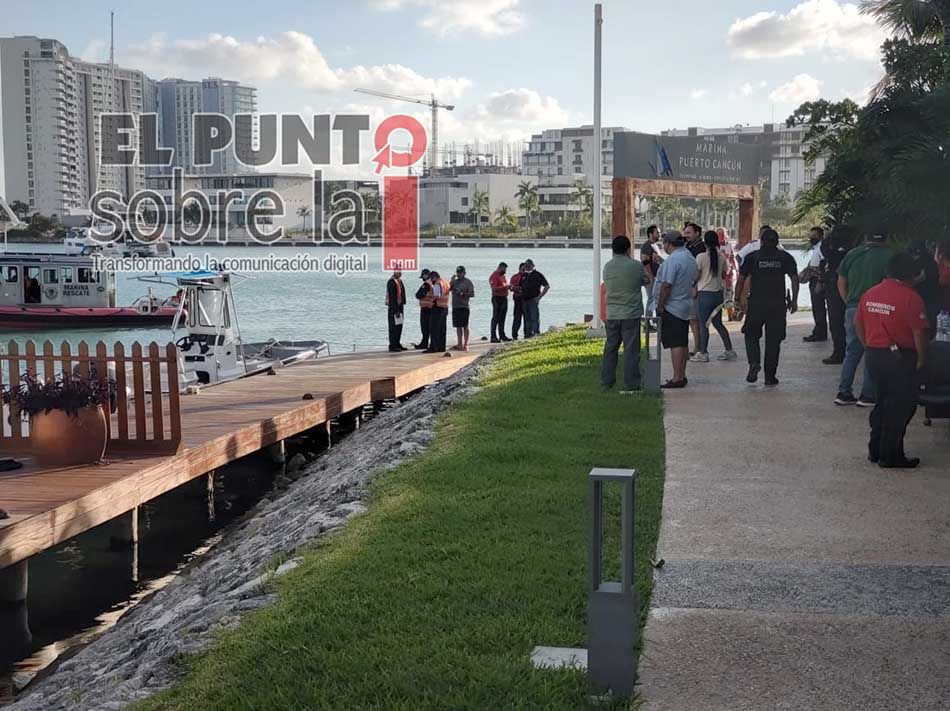 Encuentran cuerpo flotando en zona de navegación de Puerto Cancún