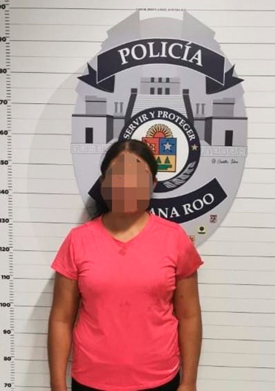 Detienen en Cancún a fémina por violencia doméstica en conmemoración del Día Internacional de la Mujer; apuñaló a su pareja masculina