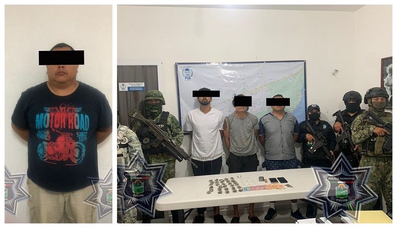 ASESTAN DURO GOLPE AL NARCO EN TULUM: 12 detenidos con 1,900 dosis de droga