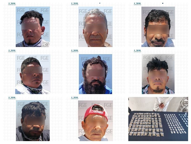 Detienen en Isla Blanca a 9 personas durante operativo antidrogas