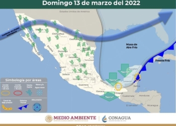 Frente frío número 34 influenciará a Quintana Roo el fin de semana