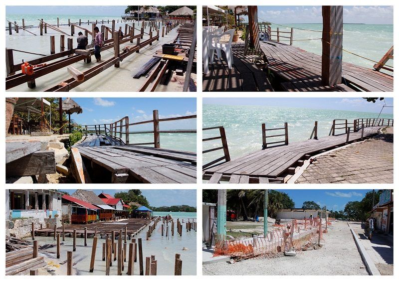 Balcón en restaurantes de Calderitas, un riesgo para todos