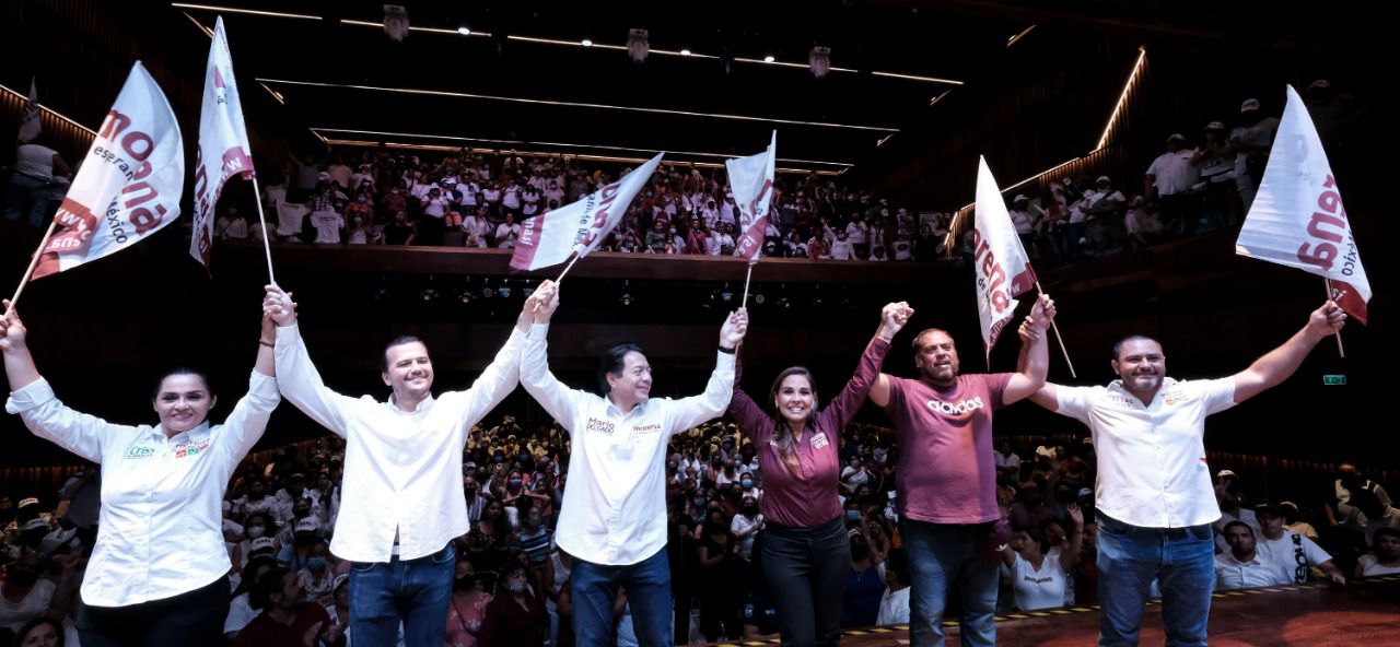 “Somos una gran familia que lleva el mensaje de la 4t casa por casa”, señala Mara Lezama