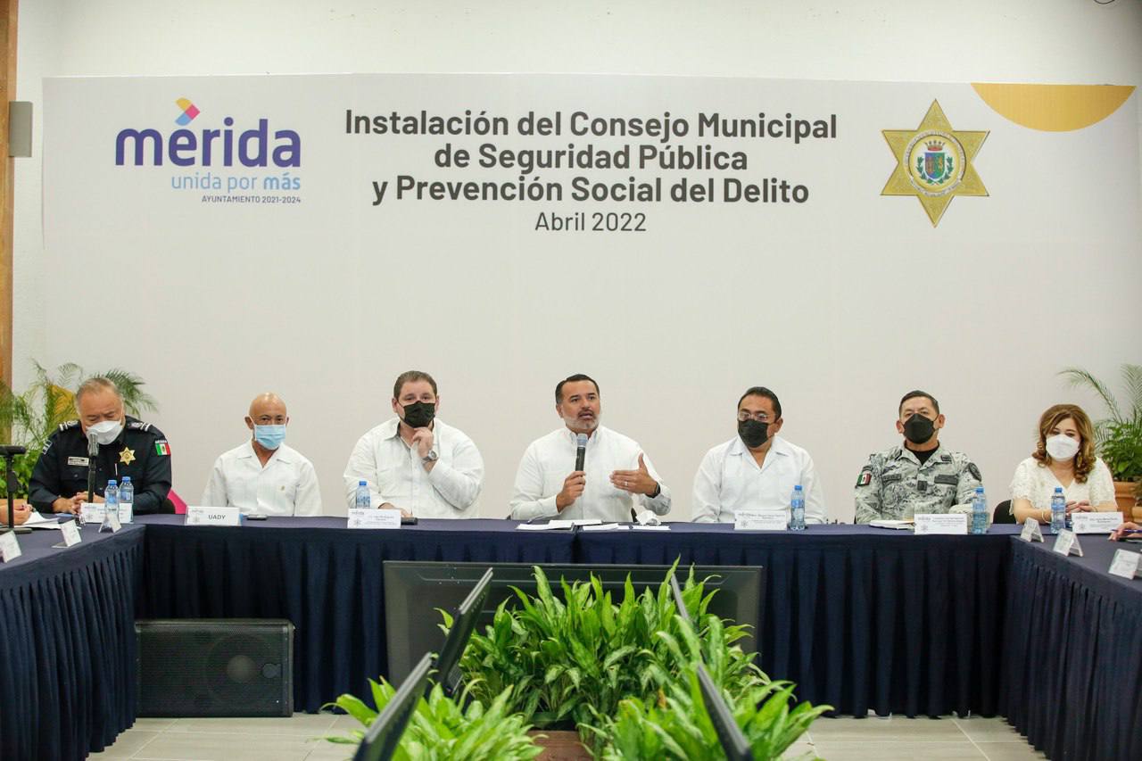 Alcalde de Mérida instala Consejo Municipal de Seguridad Pública