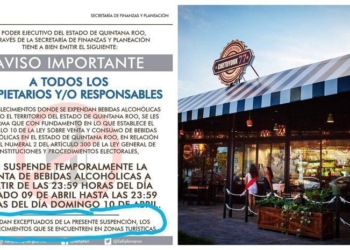Si habrá ley seca este fin de semana