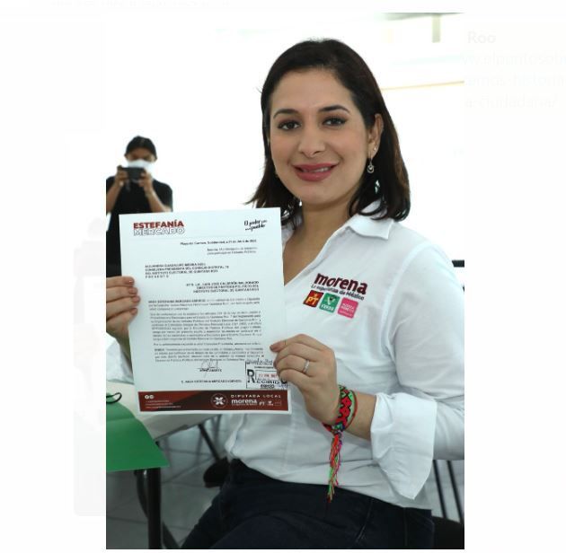 Se apunta Estefanía Mercado para el debate