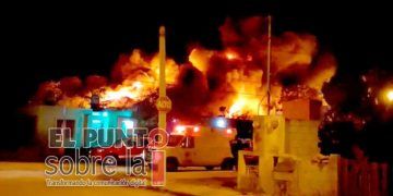 Logran controlar incendio en recicladora de combustibles de Mérida
