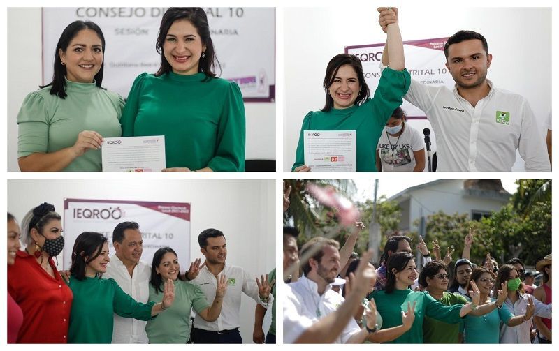 Estefanía Mercado, oficialmente candidata a diputada de la coalición juntos hacemos historia en el distrito X