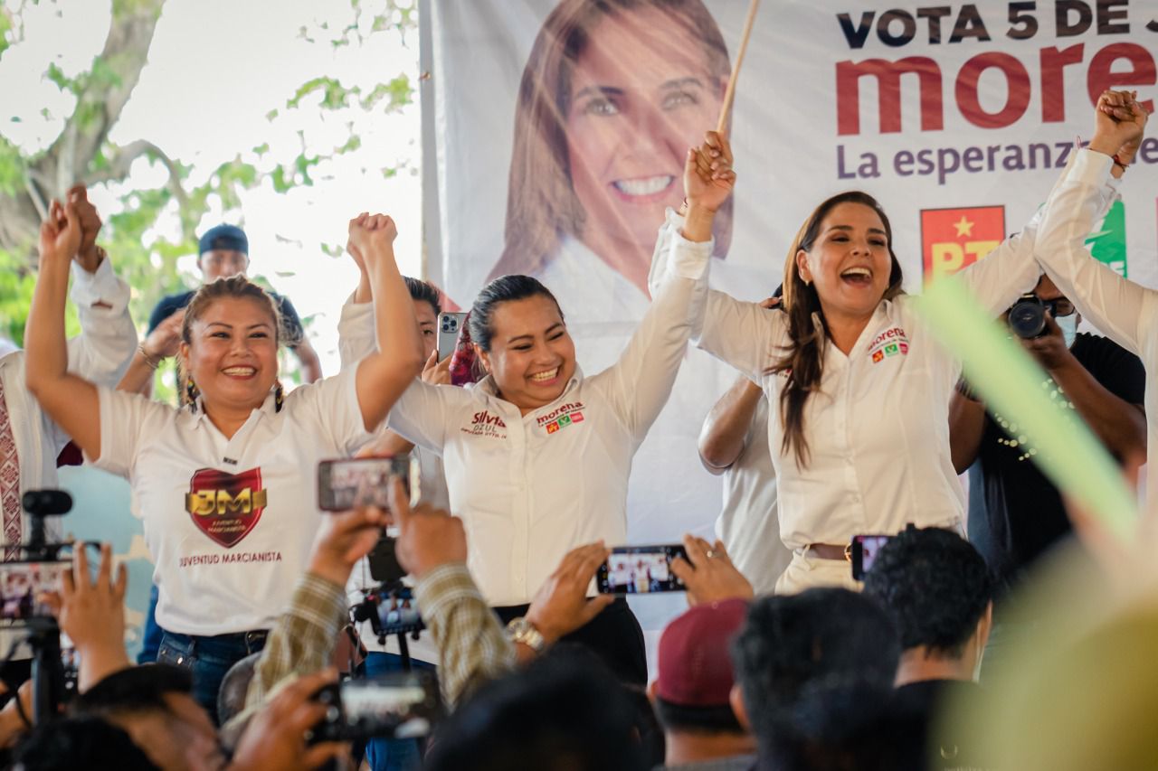 En multitudinarios eventos en Tulum, Mara Lezama y Silvia Dzul demuestran músculo político