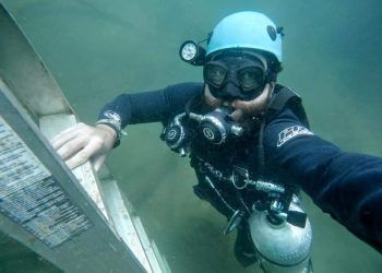 Hasta una escalera sacaron del Cenote Zaci