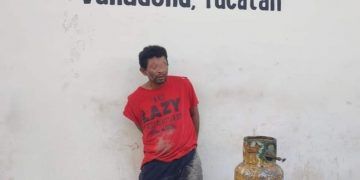 Se apoderó de un tanque de gas