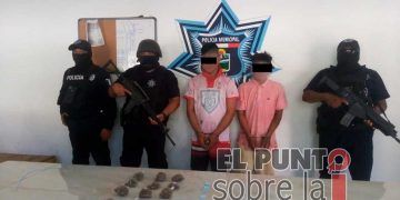 Detenidos dos narcomenudistas en un poblado de Tulum