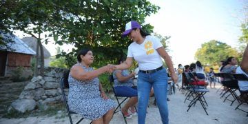 Candidata a diputada pide en Carrillo Puerto impulsar proyectos para el bienestar