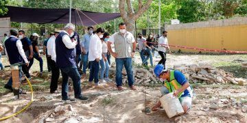 Alcalde de Mérida inicia rehabilitación de parque en comisaría de Dzoyaxché